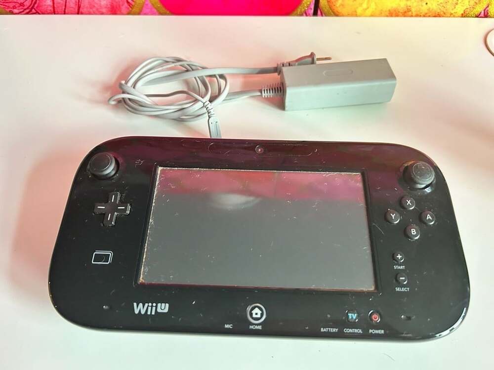 Nintendo Wii U GamePad Console Black with Power Adapter